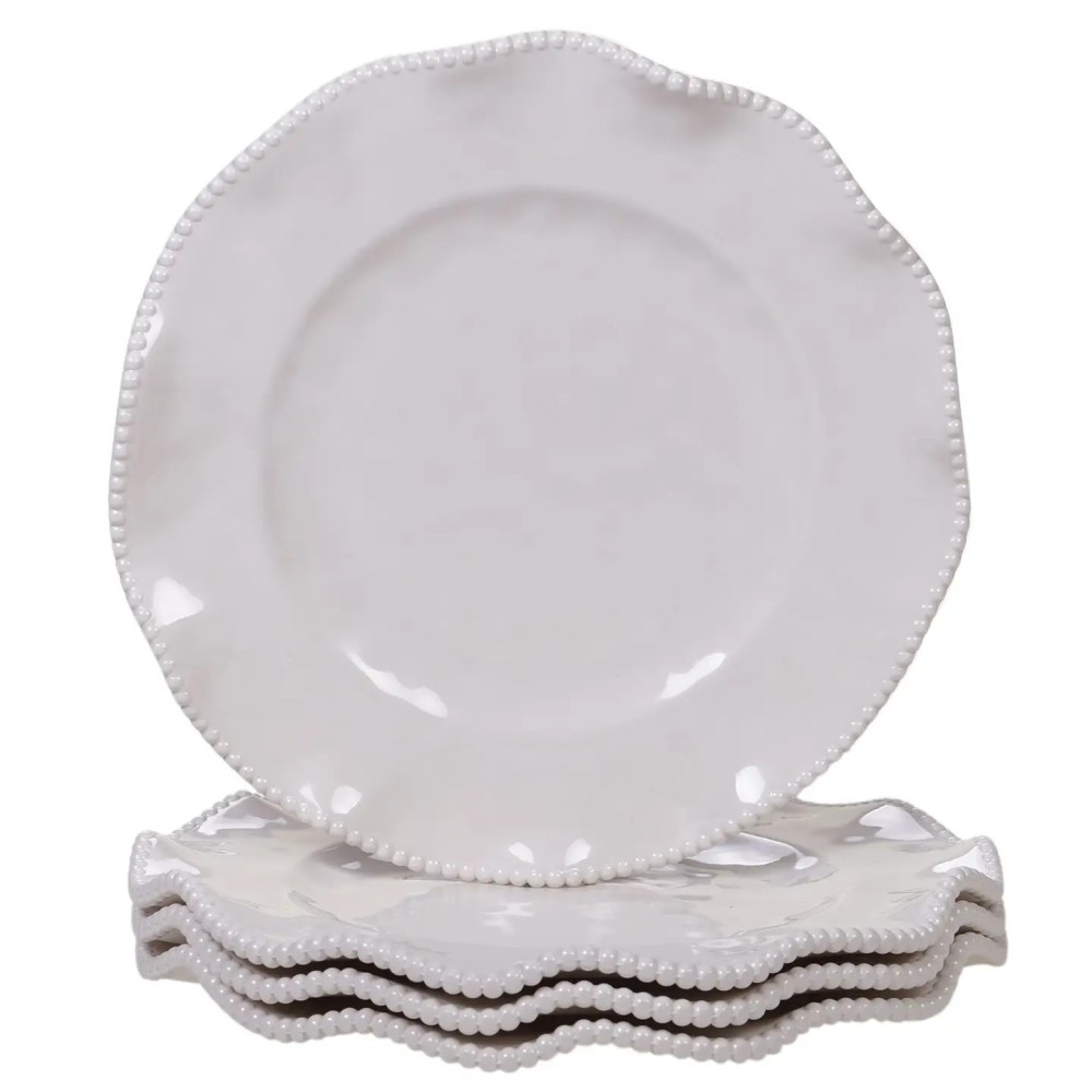 Assiette plate Perlette en Mélamine 11po, 27,94 cm