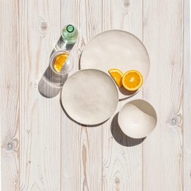 assiette Melamine et paille de blé special micro-onde 10,5 po