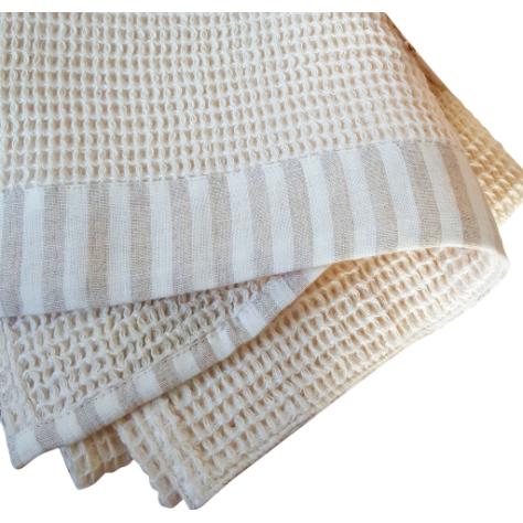 Serviette de toilette, bain Nido avec bordure 6 cm