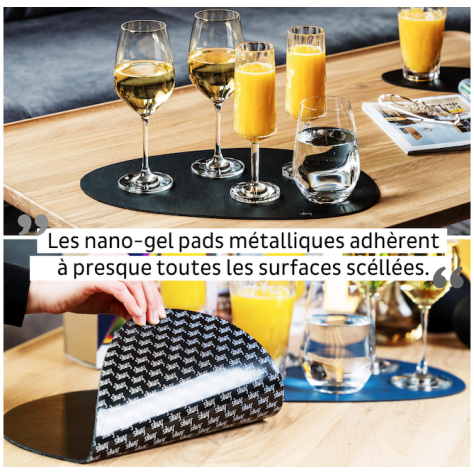 Nano-Gel Tapis Métallique Black Magnétiques