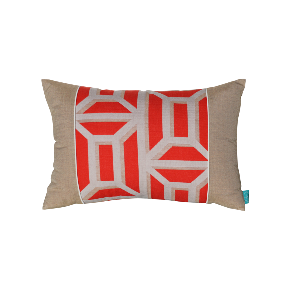 Palermo Orange Outdoor Cushion Set